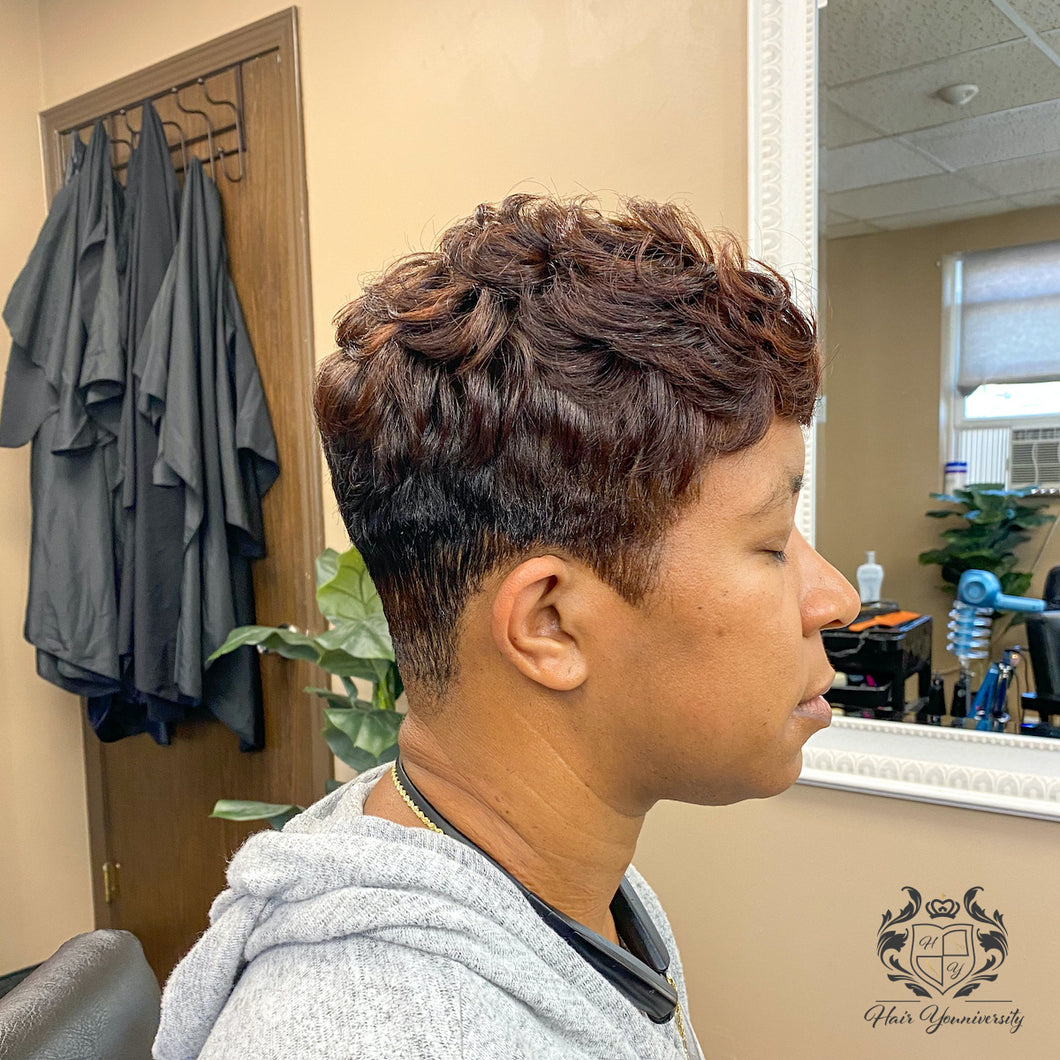 #1 Short Haircut, Wash, Mold, Style